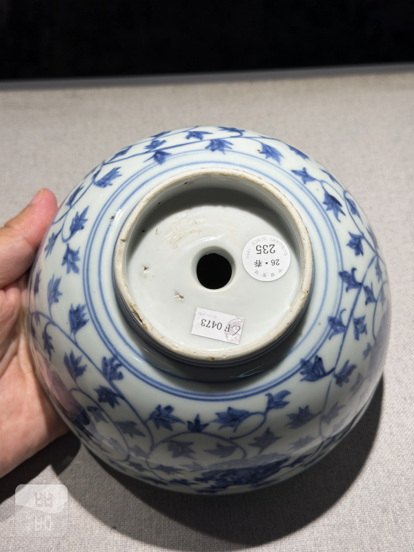 明正德 青花缠枝花卉孔明碗 - 图12